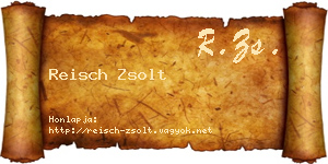 Reisch Zsolt névjegykártya